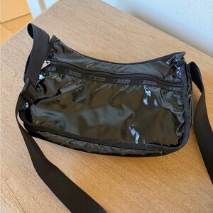 Lesportsac Sleek Black Crossbody Bag
